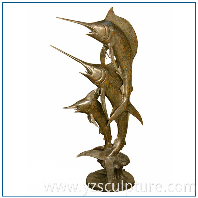 Bronze Fish Sculpture